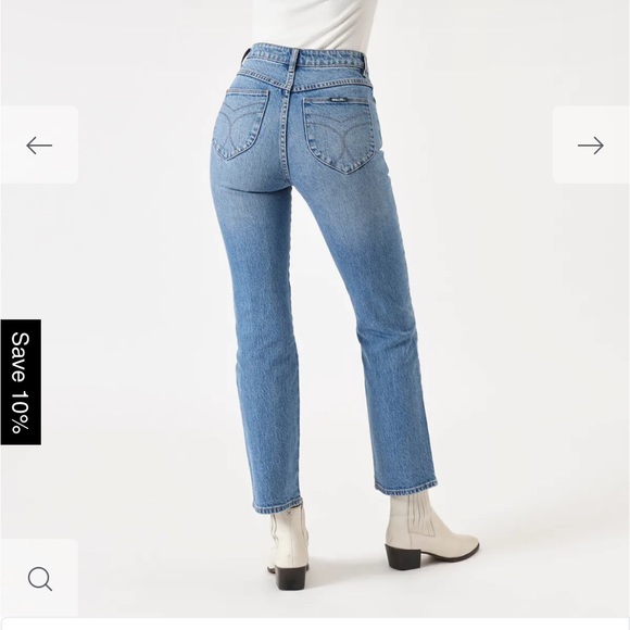 rolla’s original straight leg jeans in brad blue wash (size 27) - Picture 2 of 7